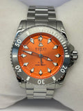  Shop Authentic Gucci Dive Automatic Orange Dial Silver Steel Strap Watch for Men - YA136355 - Luxxuri