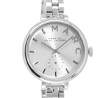  Shop Authentic Marc Jacobs Sally Silver Dial Silver Steel Strap Watch for Women - MBM3362 - Luxxuri
