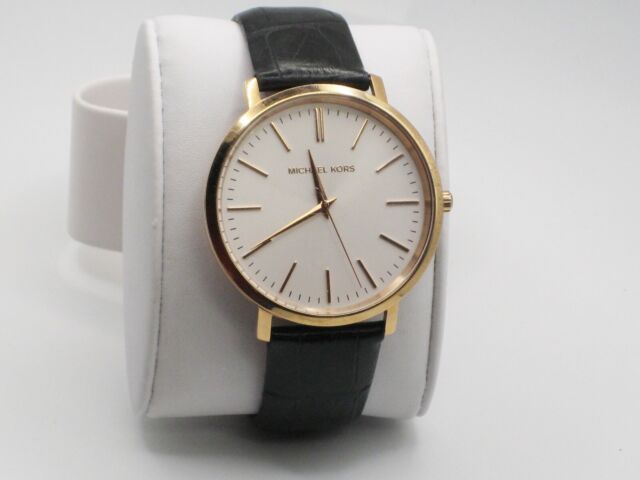  Shop Authentic Michael Kors Jaryn Quartz White Dial Black Leather Strap Watch For Women - MK2472 - Luxxuri