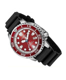  Shop Authentic Citizen Eco Drive Promaster Marine Red Dial Black Rubber Strap Watch For Men - BN0159-15X - Luxxuri