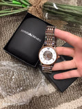  Shop Authentic Emporio Armani Meccanico White Dial Two Tone Steel Strap Watch For Men - AR1921 - Luxxuri