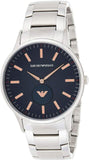  Shop Authentic Emporio Armani Renato Blue Dial Silver Steel Strap Watch For Men - AR11137 - Luxxuri