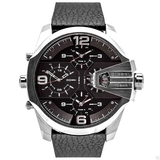  Shop Authentic Diesel Uber Chief Oversized 4 Time Black Dial Leather Strap Watch For Men - DZ7376 - Luxxuri