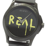  Shop Authentic Gucci G Timeless Ghost Black Dial Black Rubber Strap Unisex Watch - YA1264017 - Luxxuri
