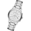 Burberry The City White Dial Silver Steel Strap Watch for Men - BU9750