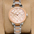  Shop Authentic Burberry The Classic Rose Gold Dial Two Tone Steel Strap Watch for Women - BU10117 - Luxxuri