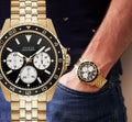  Shop Authentic Guess Odyssey Multifunction Black Dial Gold Steel Strap Watch For Men - W1107G4 - Luxxuri