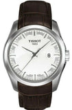  Shop Authentic Tissot T Classic Couturier Chronograph White Dial Brown Leather Strap Watch For Men - T035.410.16.031.00 - Luxxuri