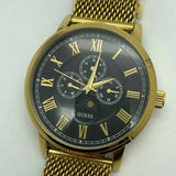  Shop Authentic Guess Delancy Black Dial Gold Mesh Bracelet Watch for Men - W0871G2 - Luxxuri