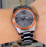  Shop Authentic Emporio Armani Sigma Quartz Grey Dial Grey Steel Strap Watch For Men - AR11178 - Luxxuri