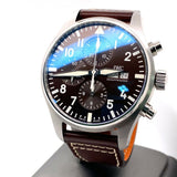  Shop Authentic IWC Pilot's Watch Chronograph Edition Brown Dial Brown Leather Strap Watch for Men - IW377713 - Luxxuri