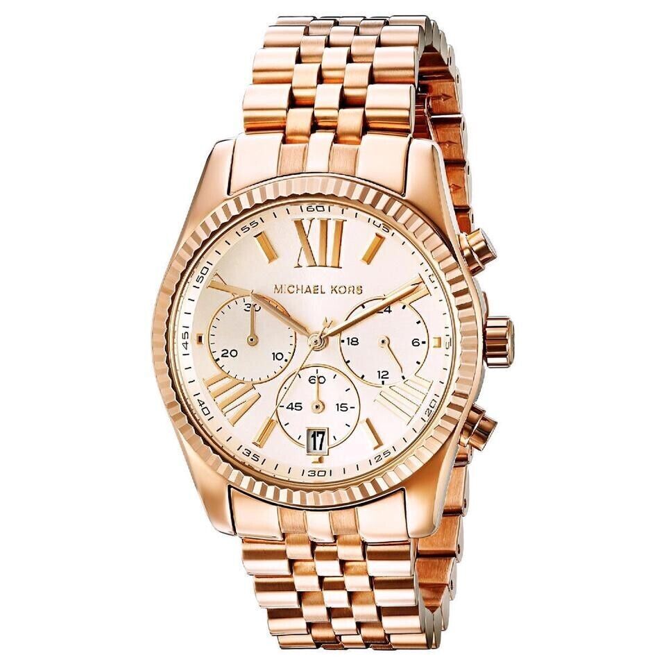  Shop Authentic Michael Kors Lexington Rose Gold Dial Rose Gold Steel Strap Watch for Women - MK5569 - Luxxuri