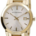  Shop Authentic Burberry The City Silver Dial Gold Steel Strap Unisex Watch - BU9003 - Luxxuri