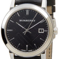  Shop Authentic Burberry The City Black Dial Black Leather Strap Watch for Men - BU9009 - Luxxuri