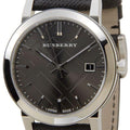  Shop Authentic Burberry The City Grey Dial Black Leather Strap Watch for Men - BU9030 - Luxxuri