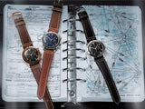  Shop Authentic Breitling Avi 1953 Edition Black Dial Brown Leather Strap Watch for Men - RB0920131B1X1 - Luxxuri