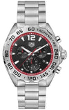  Shop Authentic Tag Heuer Formula 1 Chronograph Black Dial Silver Steel Strap Watch for Men - CAZ101Y.BA0842 - Luxxuri