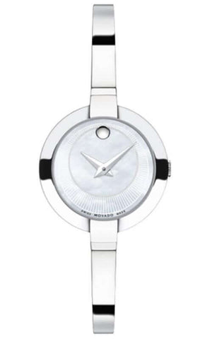  Shop Authentic Movado Bela Mother of Pearl Dial Silver Steel Strap Watch For Women - 0606616 - Luxxuri