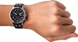  Shop Authentic Fossil Retro Pilot Chronograph Black Dial Black Leather Strap Watch for Men - FS5806 - Luxxuri