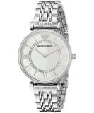  Shop Authentic Emporio Armani Gianni T-Bar Mother of Pearl Dial Silver Stainless Steel Watch For Women - AR1908 - Luxxuri