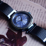  Shop Authentic Guess Soho Diamonds Blue Dial Blue Mesh Bracelet Watch For Women - W0638L3 - Luxxuri