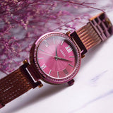  Shop Authentic Guess Soho Pink Dial Pink Mesh Bracelet Watch For Women - W0638L6 - Luxxuri