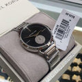  Shop Authentic Michael Kors Portia Black Dial Silver Steel Strap Watch for Women - MK3638 - Luxxuri