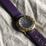  Shop Authentic Marc Jacobs Amy Purple Dial Purple Leather Strap Watch for Women - MBM1151 - Luxxuri