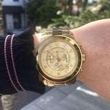  Shop Authentic Michael Kors Runway Gold Dial Gold Steel Strap  Watch for Men - MK8077 - Luxxuri