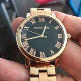  Shop Authentic Michael Kors Noire Black Dial Rose Gold Steel Strap Watch for Women - MK3585 - Luxxuri