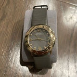  Shop Authentic Marc Jacobs Amy Grey Dial Grey Leather Strap Watch for Women - MBM1153 - Luxxuri
