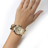  Shop Authentic Michael Kors Runway Twist Gold Dial Gold Stainless Steel Strap Watch for Women - MK3131 - Luxxuri