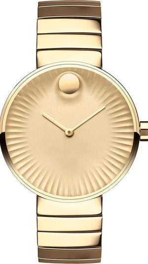  Shop Authentic Movado Edge Gold Dial Gold Steel Strap Watch for Women - 3680014 - Luxxuri
