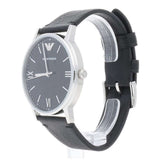  Shop Authentic Emporio Armani Kappa Analog Quartz Black Dial Black Leather Strap Watch For Men - AR11013 - Luxxuri