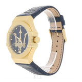  Shop Authentic Maserati Potenza Blue Dial Blue Leather Strap Watch For Men - R8851108035 - Luxxuri