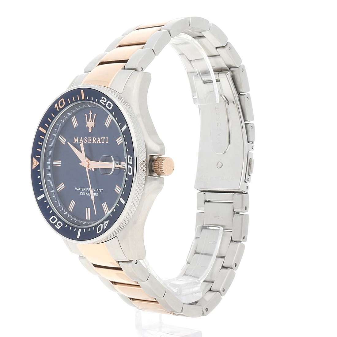  Shop Authentic Maserati SFIDA Quartz Blue Dial Stainless Steel 44mm Watch For Men - R8853140003 - Luxxuri