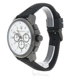  Shop Authentic Maserati Successo 44mm White Dial Black Silicone Strap Watch For Men - R8871621010 - Luxxuri