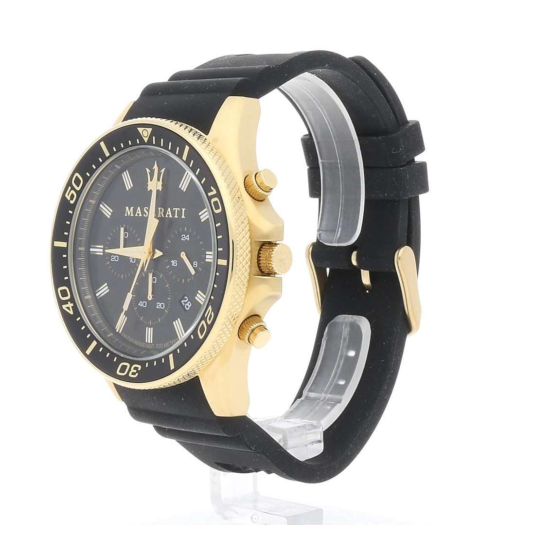  Shop Authentic Maserati SFIDA Chronograph Black Dial Rubber Strap Watch For Men - R8871640001 - Luxxuri