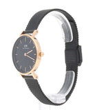  Shop Authentic Daniel Wellington Petite Ashfield Black Dial Black Mesh Strap Watch For Women - DW00100245 - Luxxuri