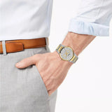  Shop Authentic Salvatore Ferragamo Sapphire Silver Dial Two Tone Steel Strap Watch for Men - SFHP00520 - Luxxuri