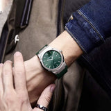  Shop Authentic Salvatore Ferragamo F-80 Classic Green Dial Green Leather Strap Watch for Men - SFDT00119 - Luxxuri