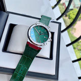  Shop Authentic Salvatore Ferragamo F-80 Classic Green Dial Green Leather Strap Watch for Men - SFDT00119 - Luxxuri