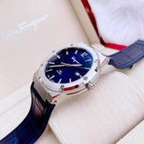  Shop Authentic Salvatore Ferragamo F-80 Classic Blue Dial Blue Leather Strap Watch for Men - SFDT00319 - Luxxuri
