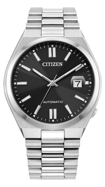  Shop Authentic Citizen Tsuyosa Automatic Black Dial Silver Steel Strap Watch For Men - NJ0150-56E - Luxxuri