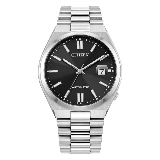  Shop Authentic Citizen Tsuyosa Automatic Black Dial Silver Steel Strap Watch For Men - NJ0150-56E - Luxxuri