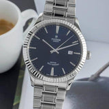  Shop Authentic Tudor Style Automatic Blue Dial Silver Steel Strap Watch for Men - M12710-0013 - Luxxuri