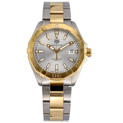  Shop Authentic Tag Heuer Aquaracer Silver Dial Two Tone Steel Strap Watch for Women - WBD1120.BB0930 - Luxxuri