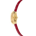  Shop Authentic Versace Virtus Mini Quartz Gold Dial Red Leather Strap Watch For Women - VET300521 - Luxxuri