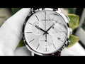  Shop Authentic Calvin Klein Posh Silver Dial Black Leather Strap Watch for Men - K8Q371C6 - Luxxuri