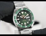 Shop Authentic Seiko 5 Sports Automatic Analog Green Dial Silver Steel Strap Watch For Men - SRPD63K1 - Luxxuri